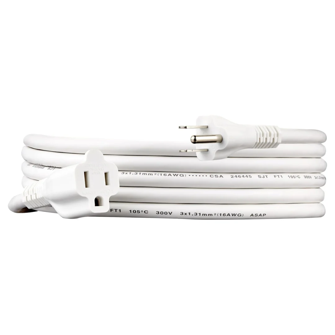 10 Ft 13 Amps 25V 3 Prong Outlet Extender Indoor Extension Cord