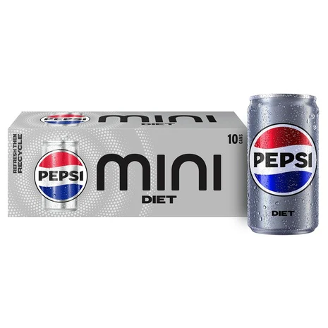 10 Mini Cans Diet Pepsi