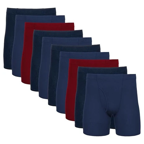 10-Pack Gildan Covered Waistband Boxer Briefs