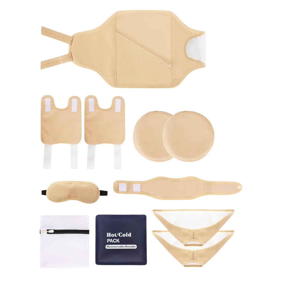 11-Piece HuiJuKeJi Castor Oil Pack Wrap With Hot/Cold Pad