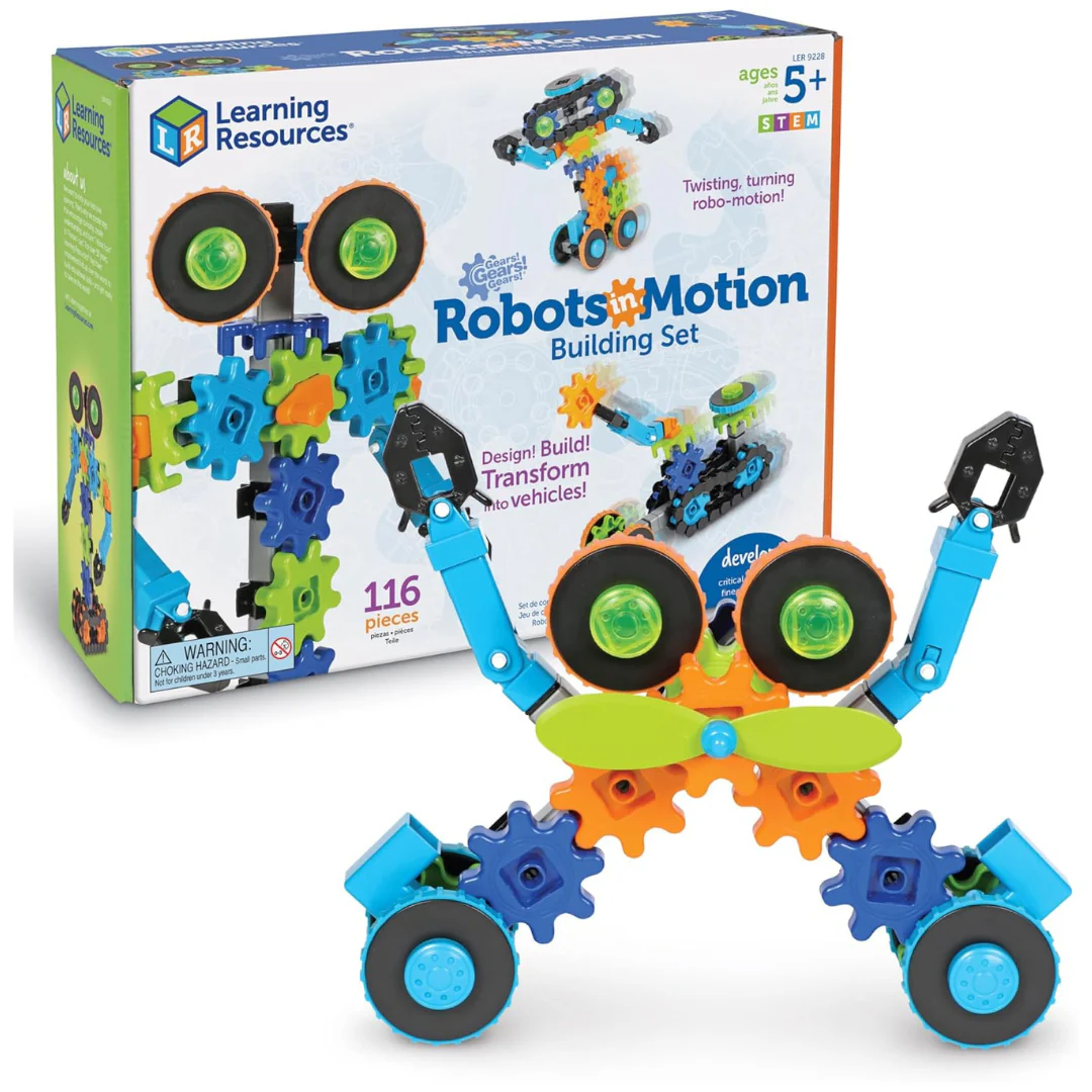 116-Pieces Gears! Gears! Gears! Robots In Motion Building Set