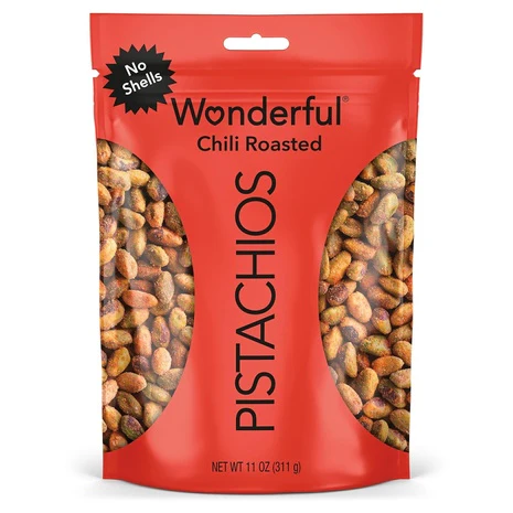 11oz Wonderful Pistachios No Shells Chili Roasted Nuts