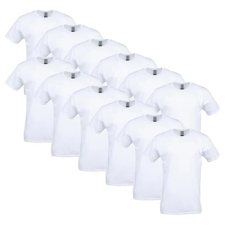 12 Gildan Adult Softstyle Cotton T-Shirts (G64000)