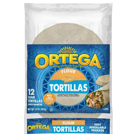 12 Ortega 6β Flour Tortillas