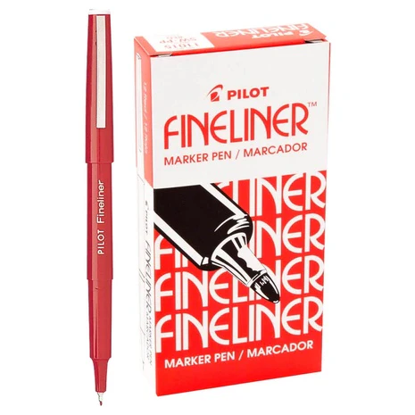 12-Pack Pilot Fineliner Marker Pens
