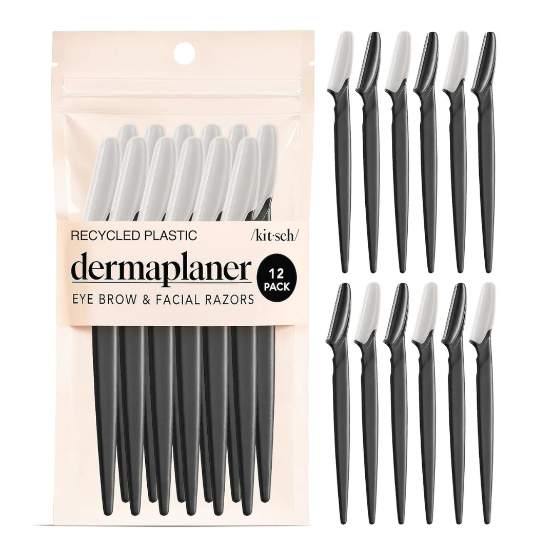 12-Pack Women's Kitsch Dermaplaning Tool Face Razors