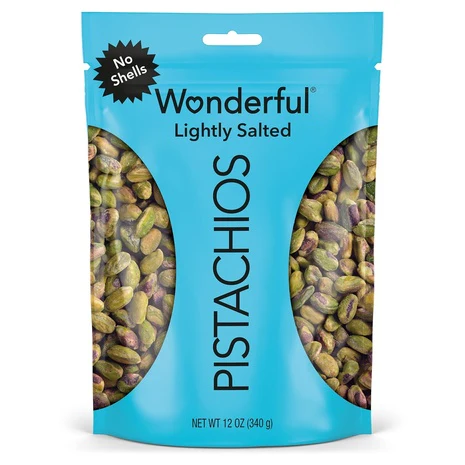 12oz Wonderful Pistachios No Shells Lightly Salted Nuts
