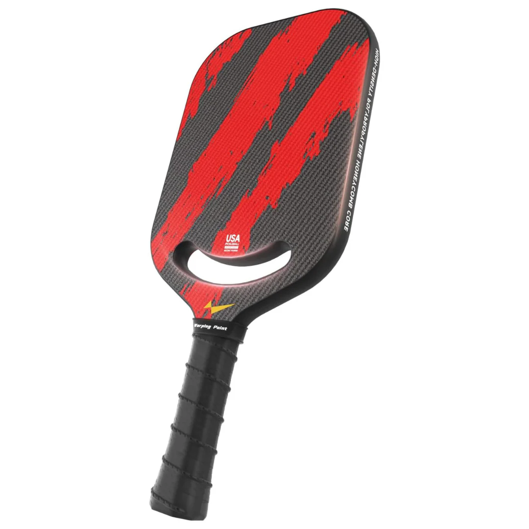16mm Warping Point Ascent Carbon Fiber Pickleball Paddle W/ Aero Throat