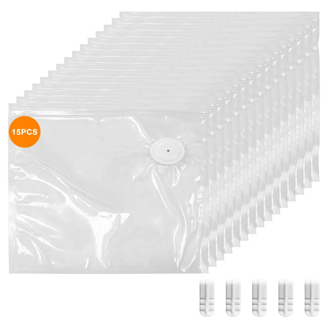 15-Piece 10 * 11" Vacuum Zipper Bags