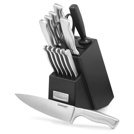 15 Piece Cuisinart Stainless Steel Cutlery Block Set
