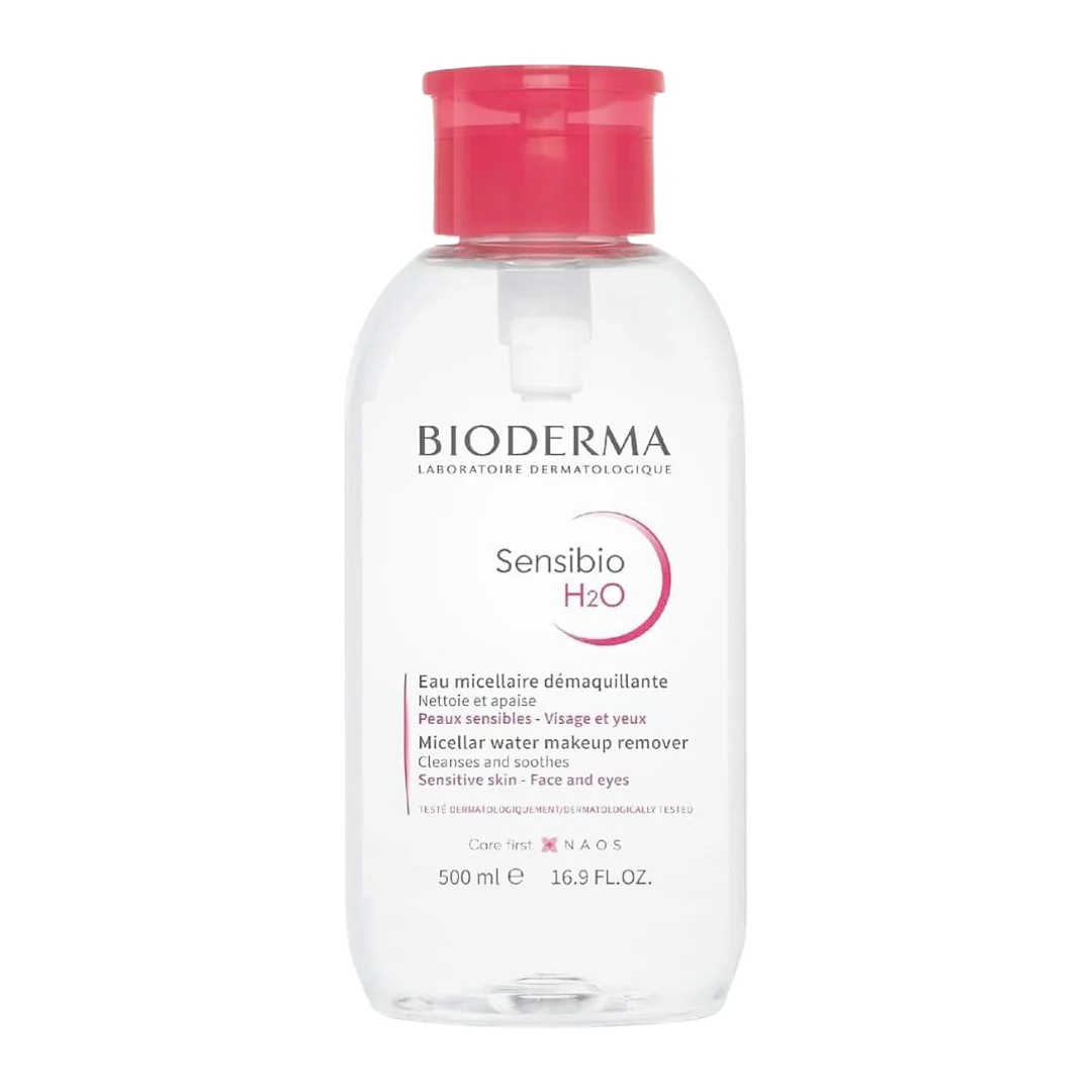 16.9oz Bioderma Sensibio H2O Micellar Water Pump Makeup Remover Cleanser