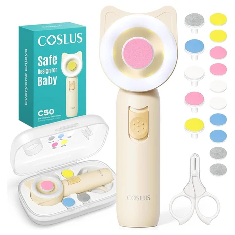 16-in-1 Electric Baby Nail Trimmer with LED Light