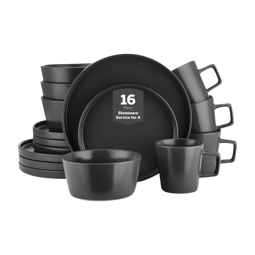 16-Piece Stone Lain Celina Modern Stoneware Dinnerware Set