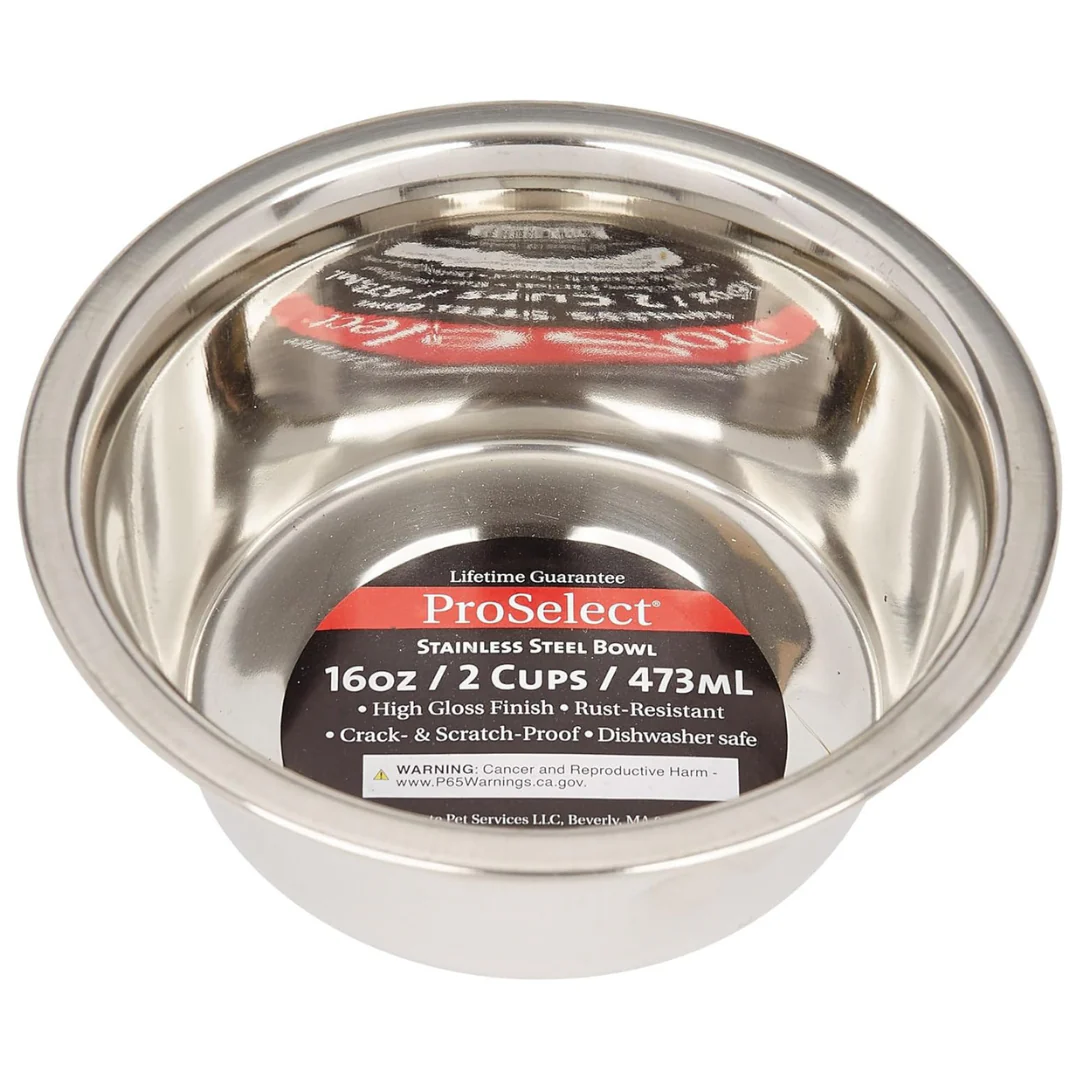 16oz ProSelect Stainless Steel Classic Dog Bowl