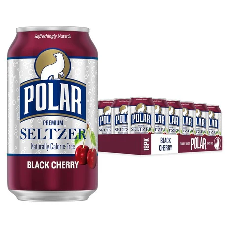 18 Cans Polar Black Cherry Seltzer Water