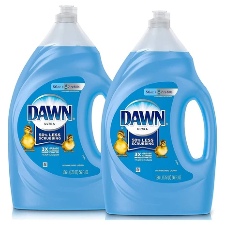 2 Big Bottles Of Dawn Ultra Dish Soap Refill