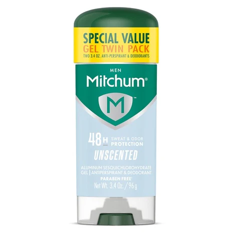 2 Mitchum Men’s Gel Deodorant Sticks