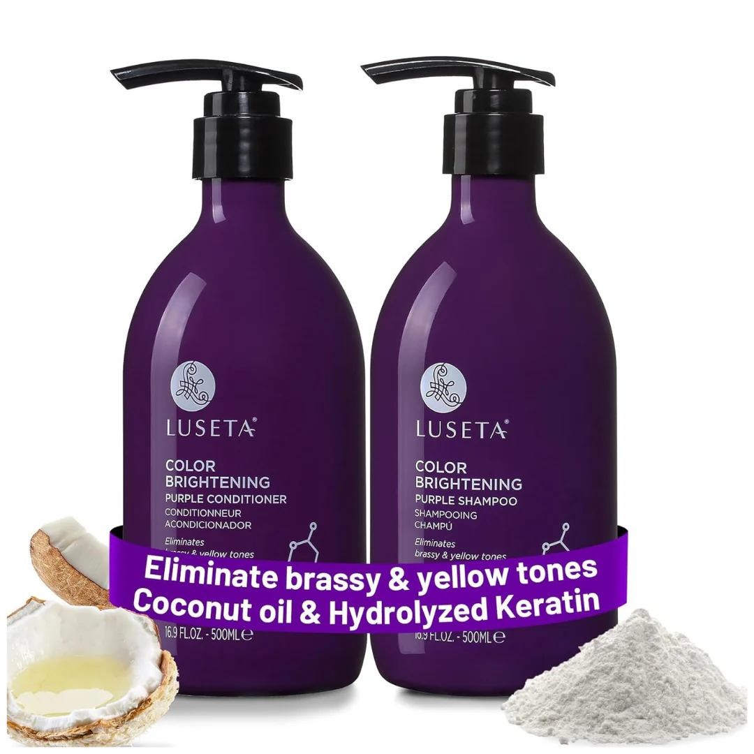 2-Pack 16.9-Oz Luseta Color Brightening Purple Shampoo & Conditioner Set