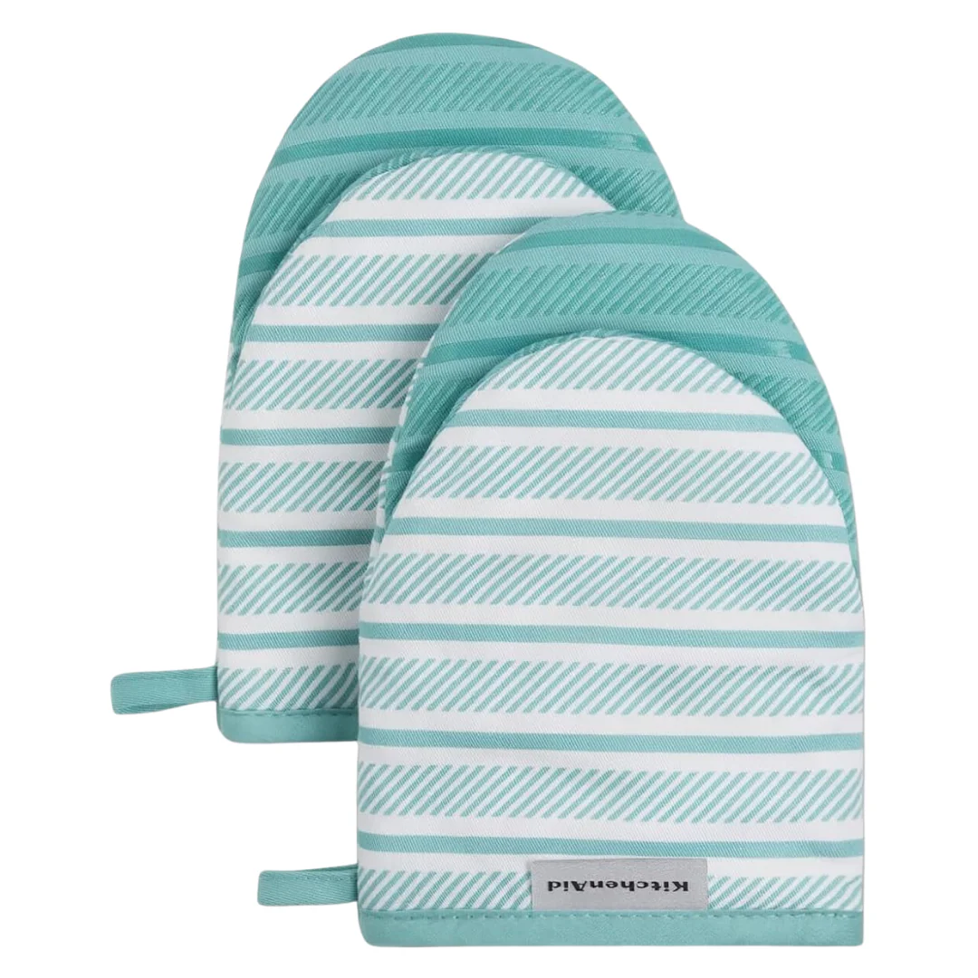 2-Pack 5.5" x 8" KitchenAid Albany Mini Oven Mitt Set