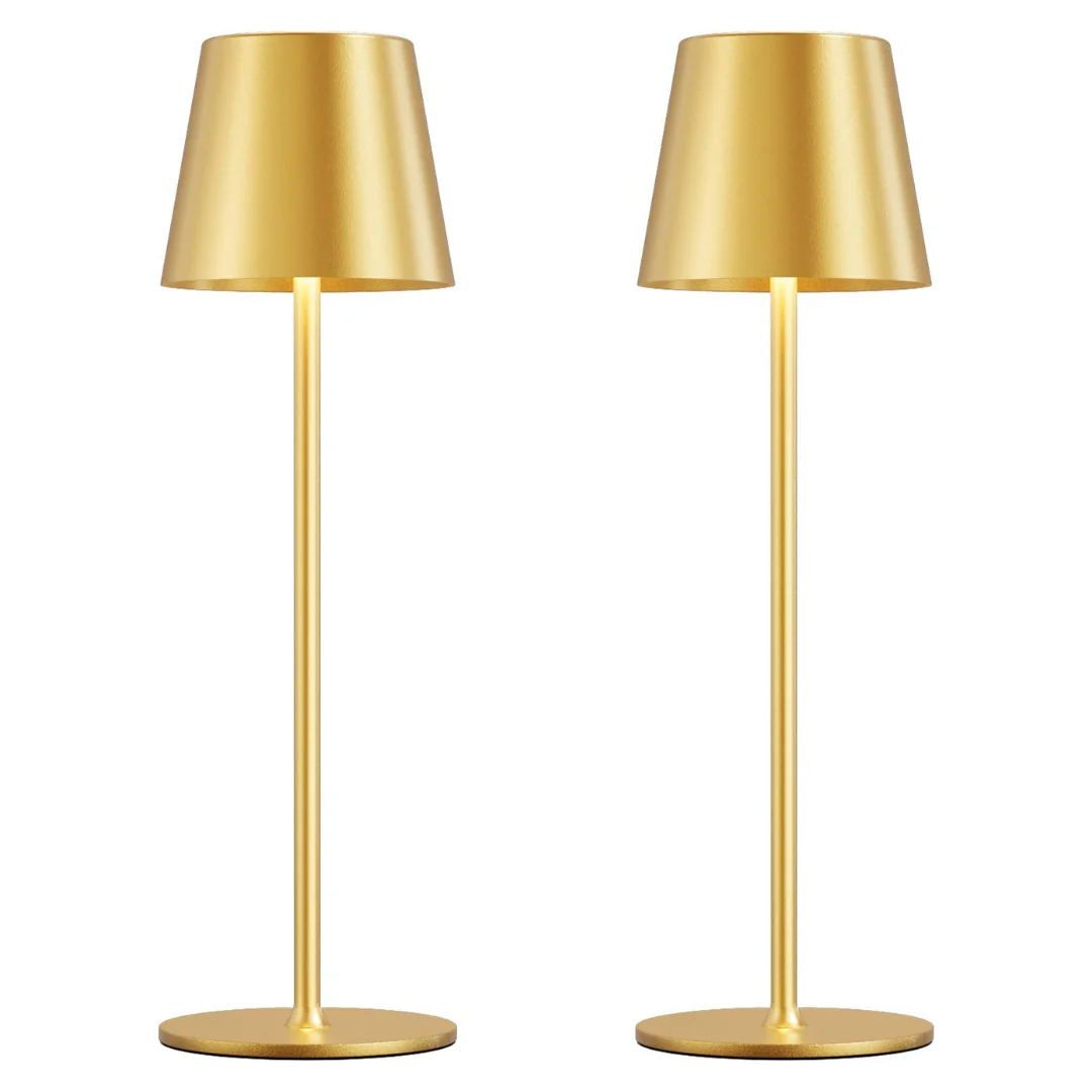 2-Pack Battery Operated Cordless Table Lamp