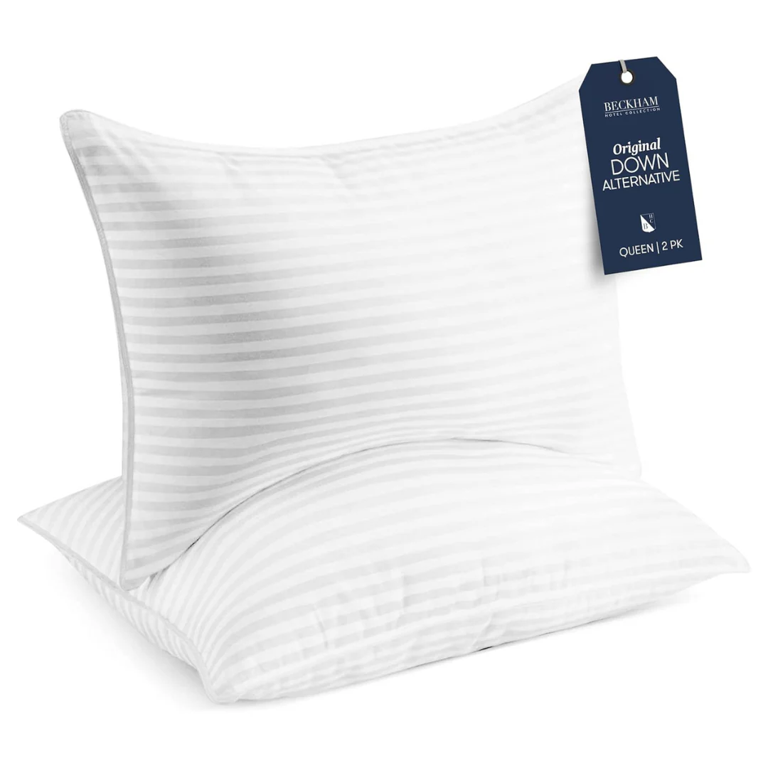 2-Pack Beckham Queen Size Luxury Plush Gel Pillows