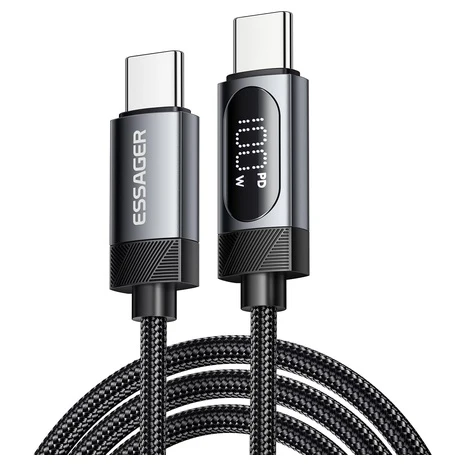 2-Pack Eassager 100W LED Display USB C to C Cable