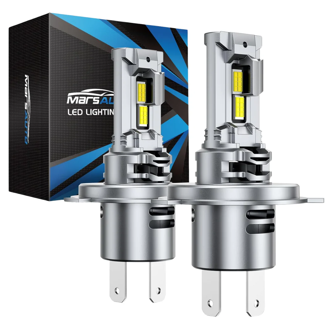 2-Pack Marsauto H4/9003 Super Brighter Fog Bulb With Turbo Fan