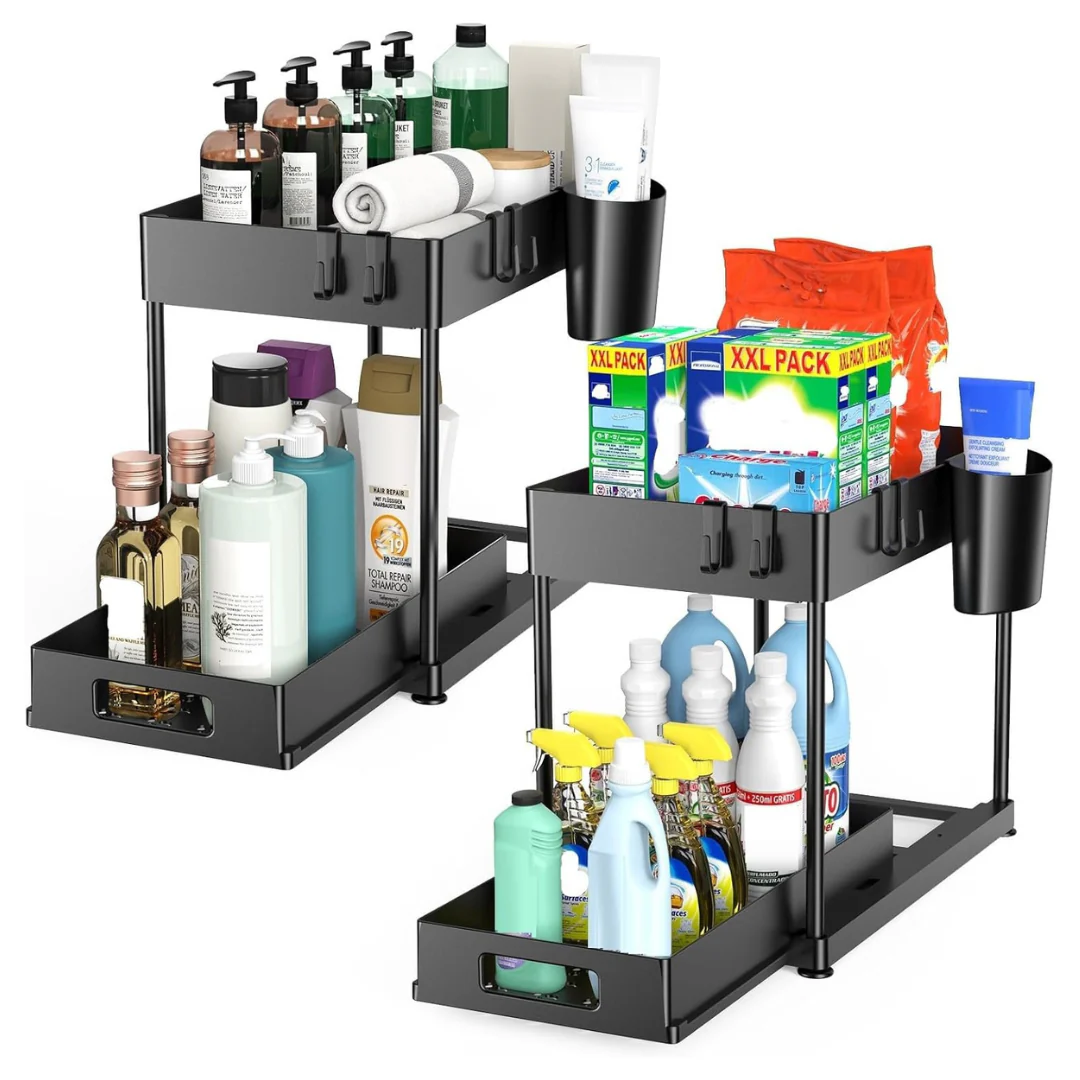 2-Pack Pull-out Under Sink Organizers & Storage