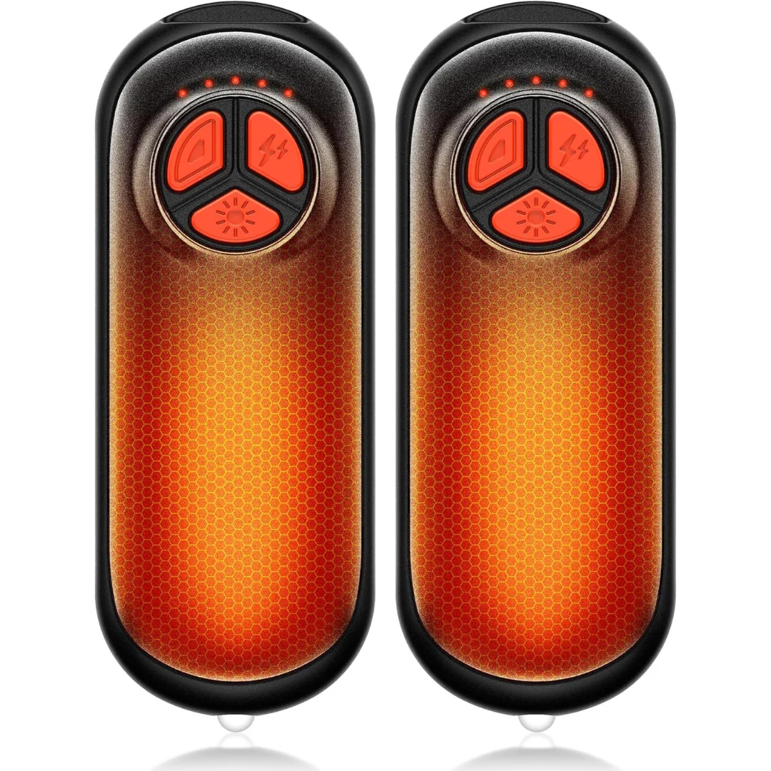 2-Pack Rechargeable Electric Hand Warmers with Fast Heating