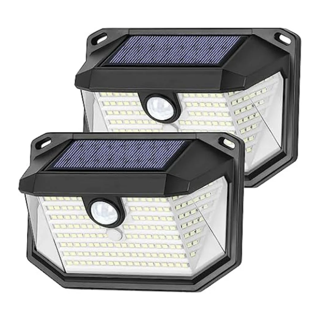 2-Pack Super Bright 178-LEDs Motion Sensor Solar Lights
