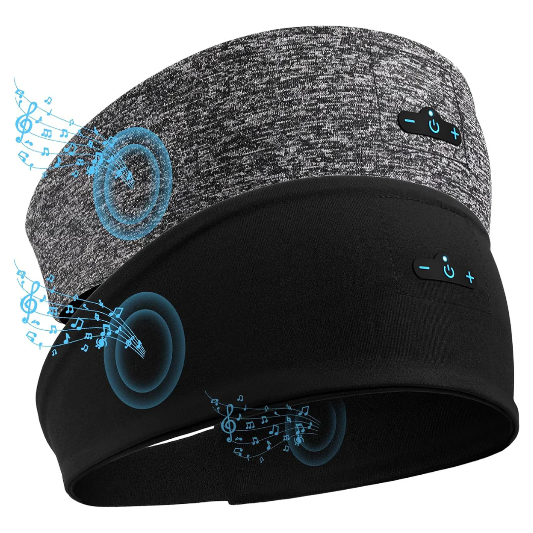 2-Pack TOPIEI Bluetooth 17H Playtime Sleep Headphones Headband
