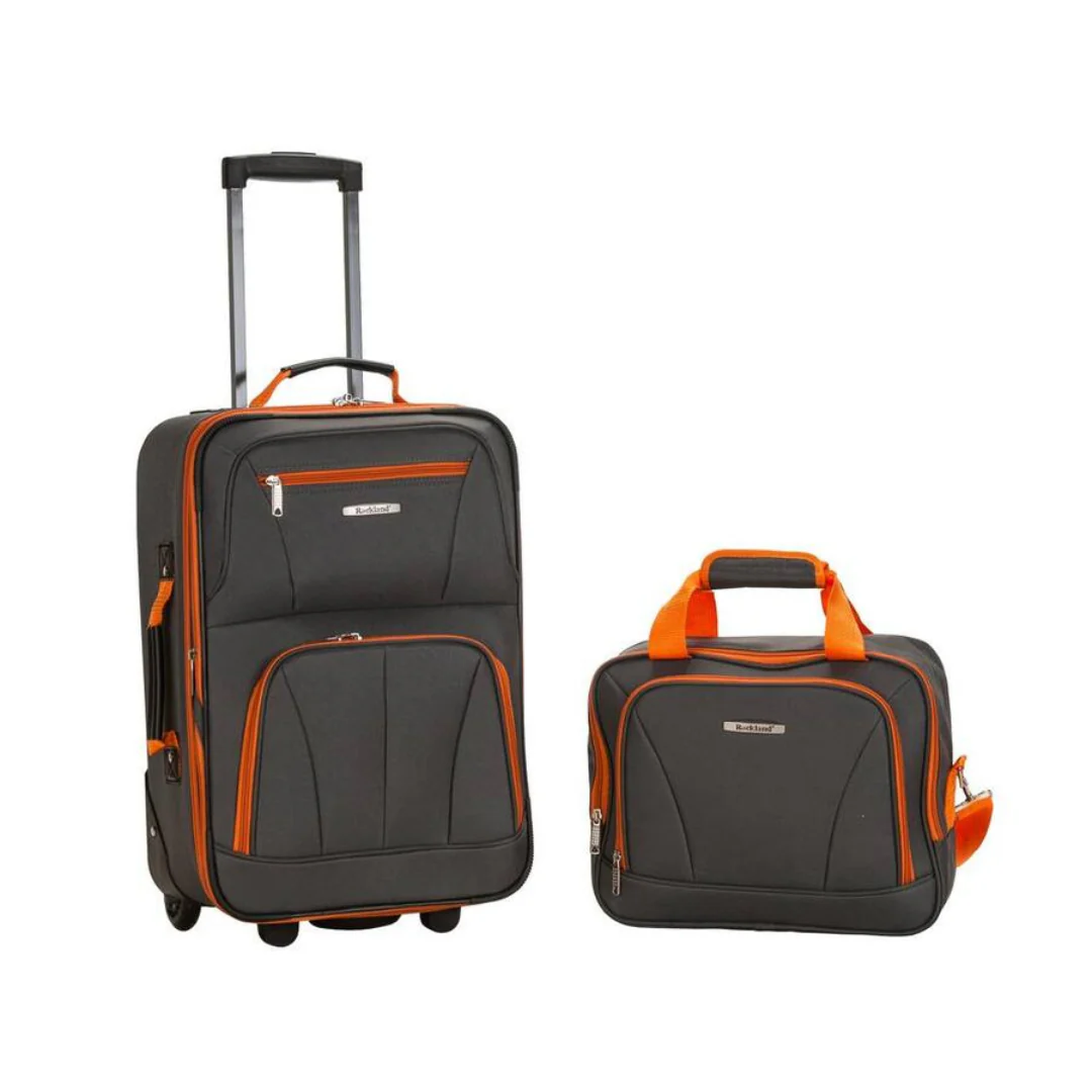 2-Piece Rockland Expandable Softside Luggage Set (14/19")