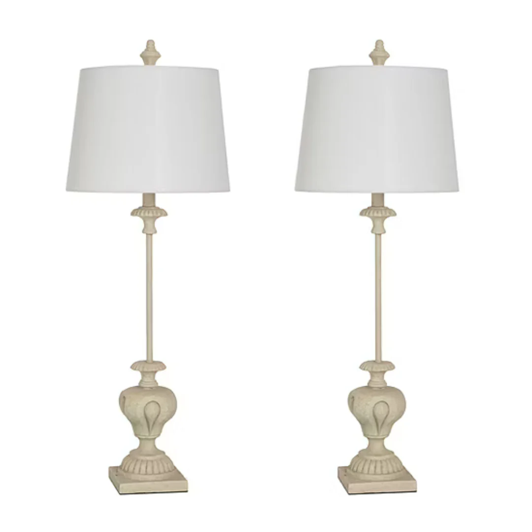 2-Piece Stylecraft 34.25" Chantilly Lamp Set
