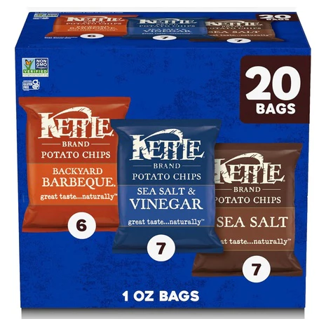 20 Kettle Brand Potato Chips Variety Pack