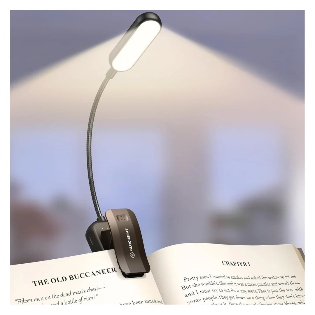 20-LED Rechargeable Books Lights W/ 5-Colors & 5 Brightness