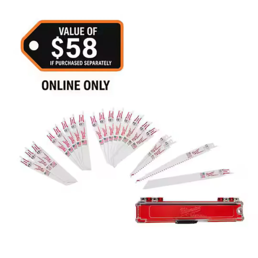 20-Piece SAWZALL Bi-Metal Wood & Metal Cutting Saw Blade Set
