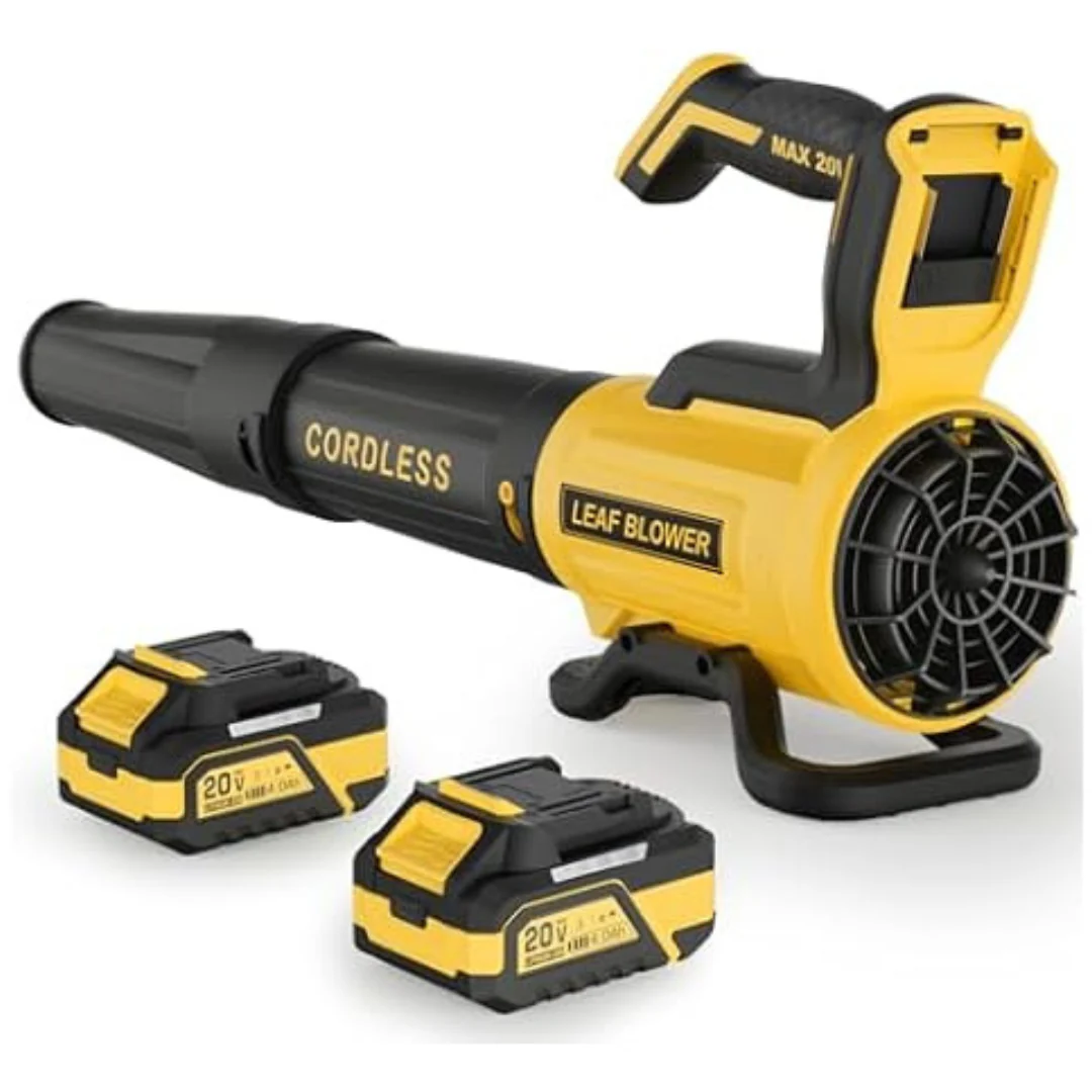20V Electric 560CFM & 180MPH Leaf Blower With 2 4.0Ah Batteries