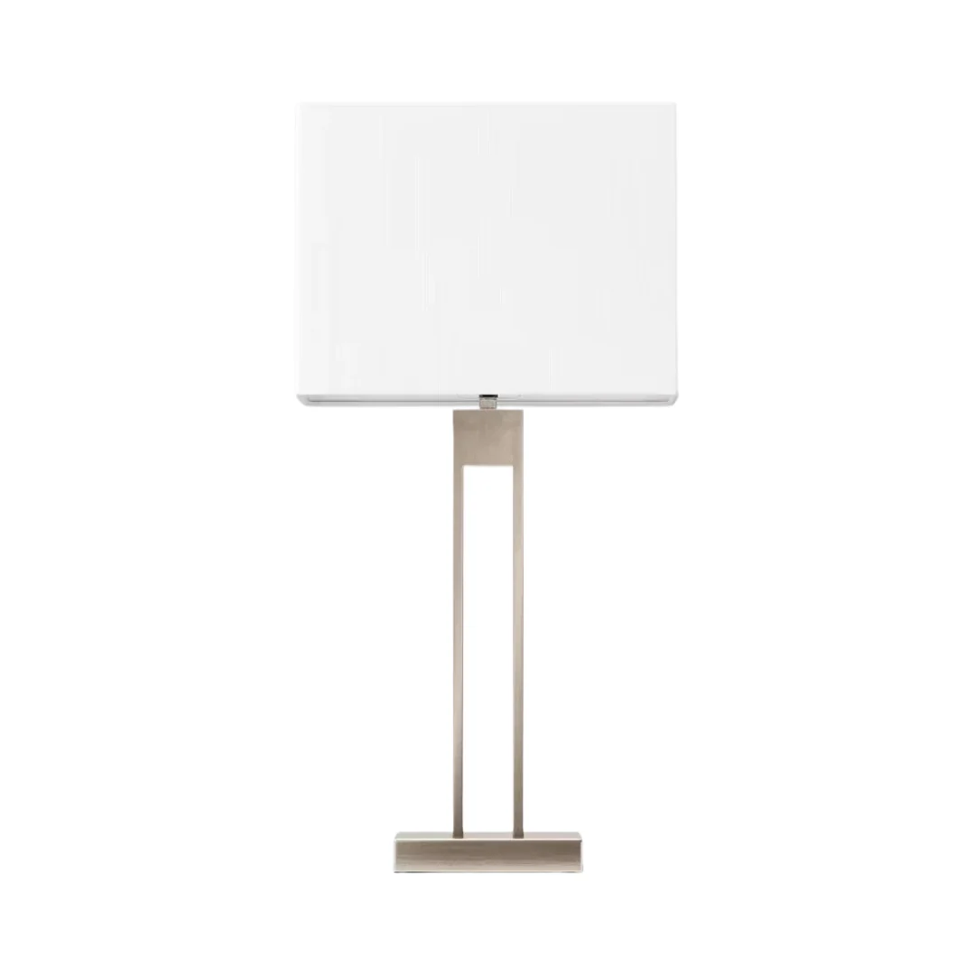 24" Threshold Window Pane Table Lamp w/ USB Port (Nickel)
