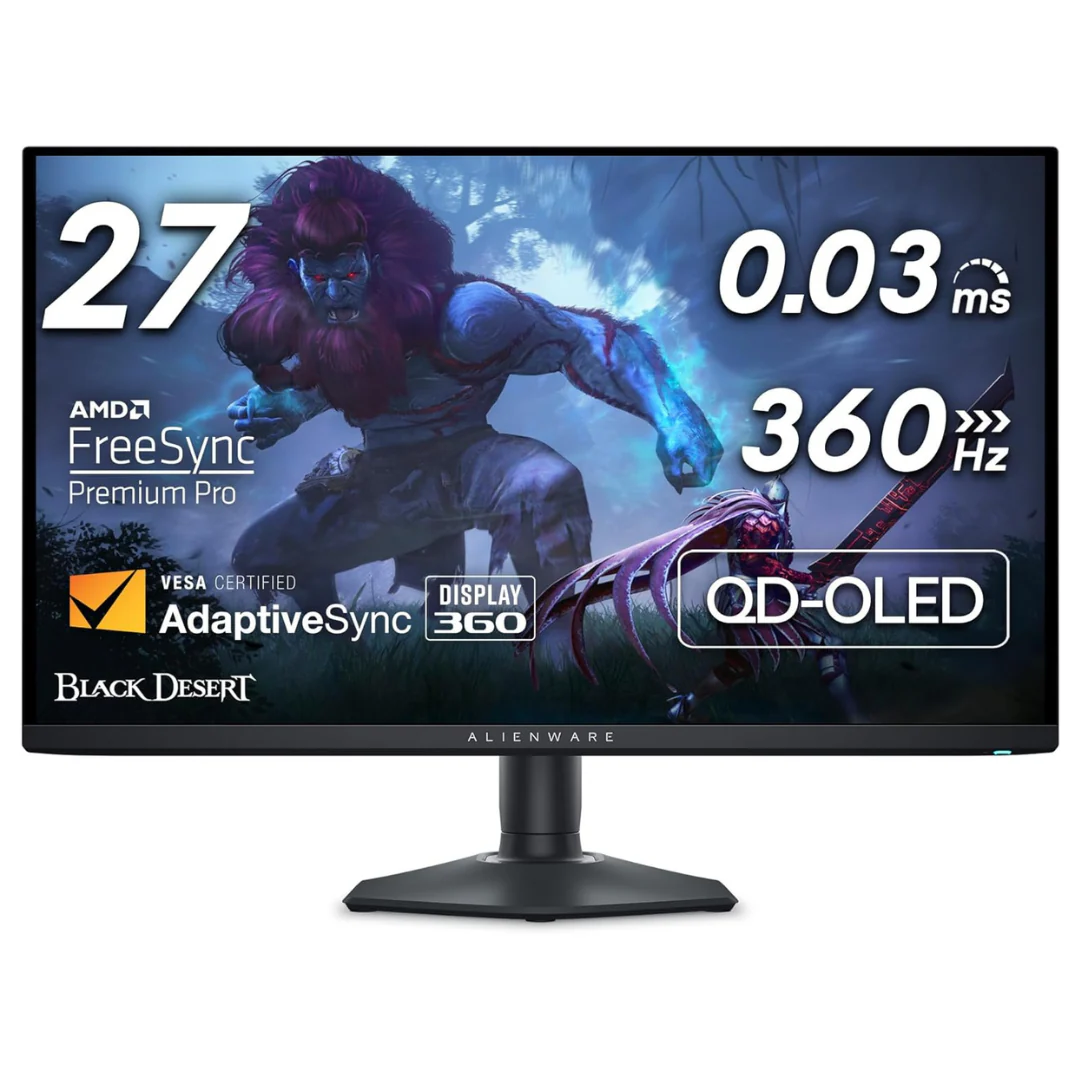 27" Alienware AW2725DF WQHD 360Hz 0.3ms OLED Freesync Gaming Monitor