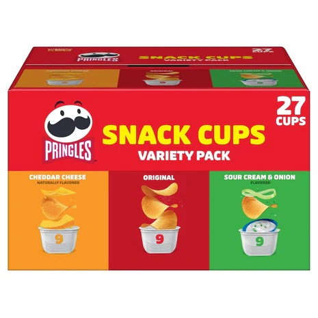 27 Cup Pringles Snack Cups Variety Pack (OU-D)