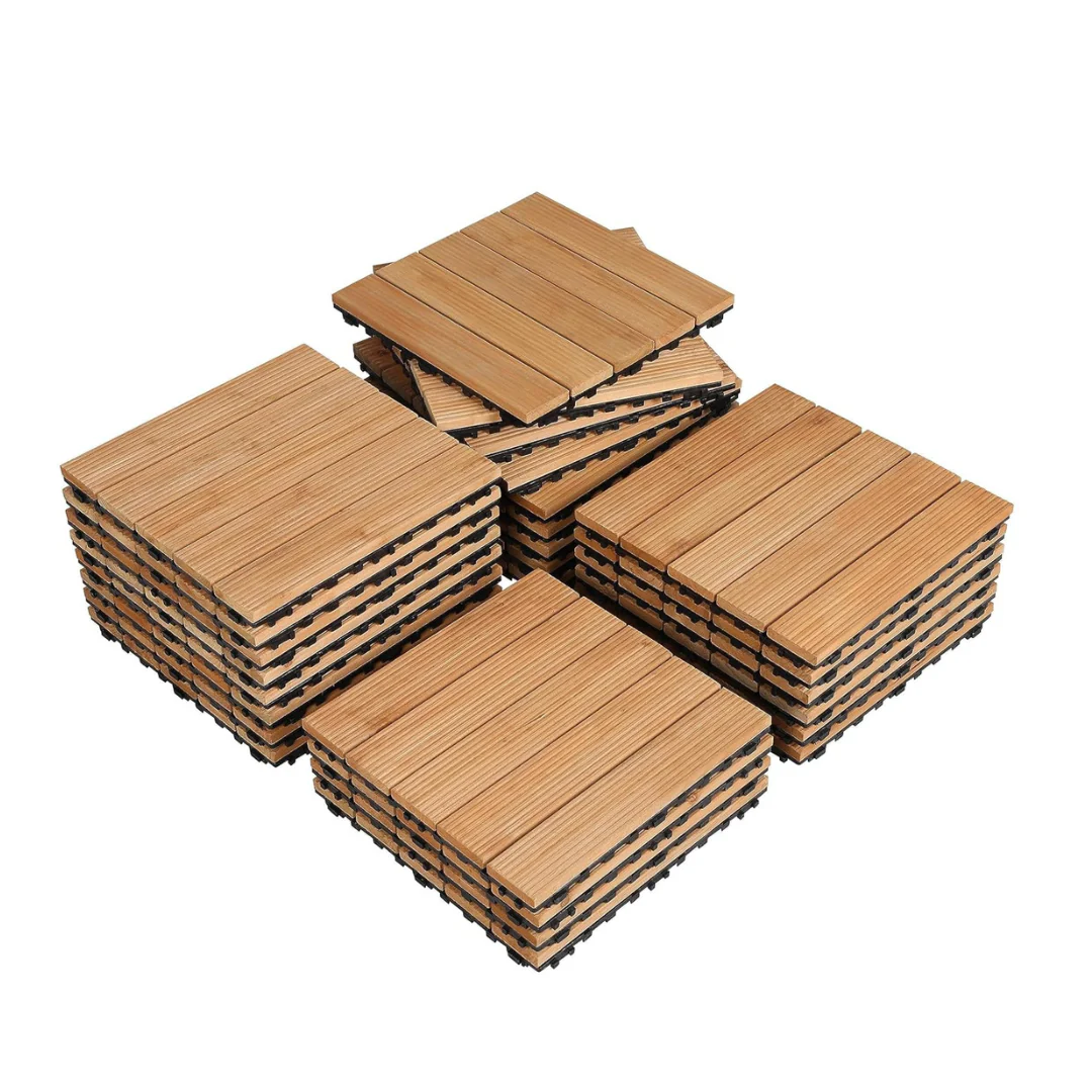 27-Piece Yaheetech Interlocking Patio Deck Tiles