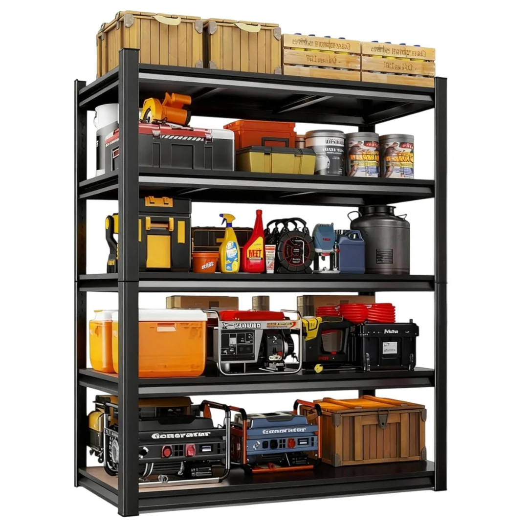 2750 Lbs 5 Tier 72" H Heavy Duty Garage Shelving Units