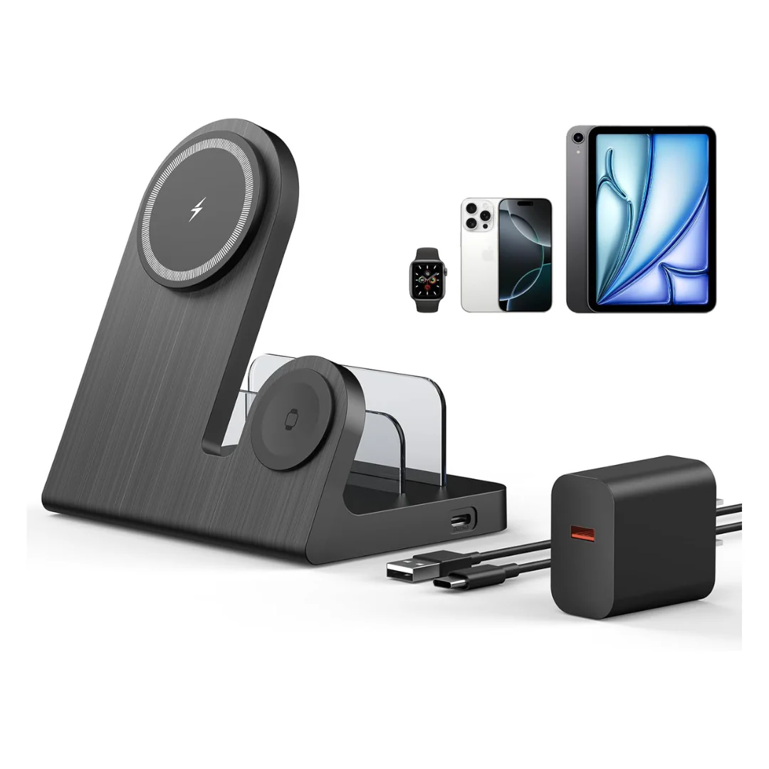 3-in-1 MagSafe 18W Wireless Charging Station