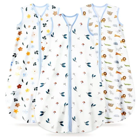 3 Organic Cotton Wearable Baby Blankets