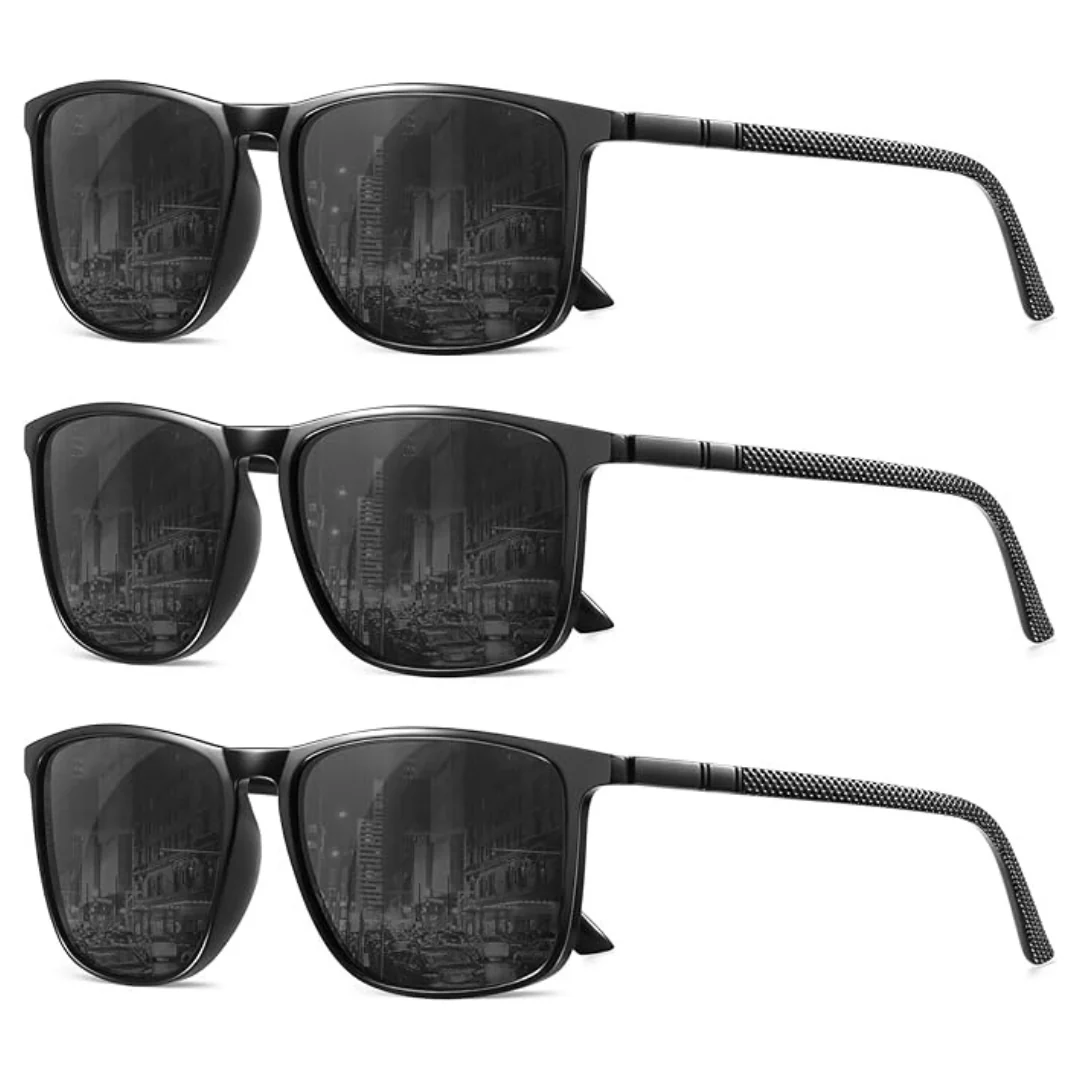 3-Pack Lightweight Polarized Sunglasses With UV Protection (Various)