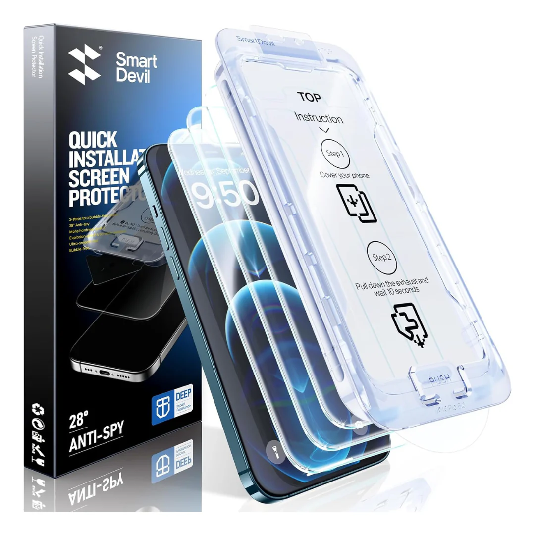 3-Pack Smartdevil 12 Pro/iPhone 12 Screen Protector