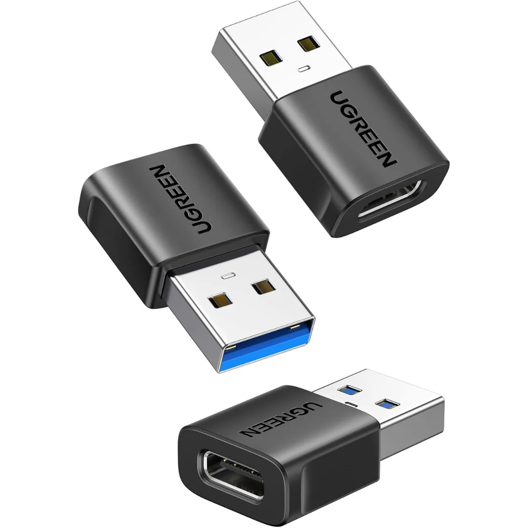 3-Pack Ugreen USB-C Female To USB Male Adapter