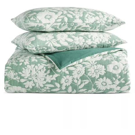 3-Piece Charter Club Silhouette Floral King Comforter Set