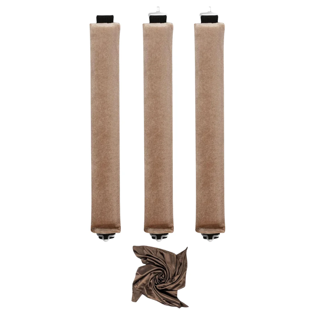 3-Pieces Nunflue Heatless Soft Hair Curlers