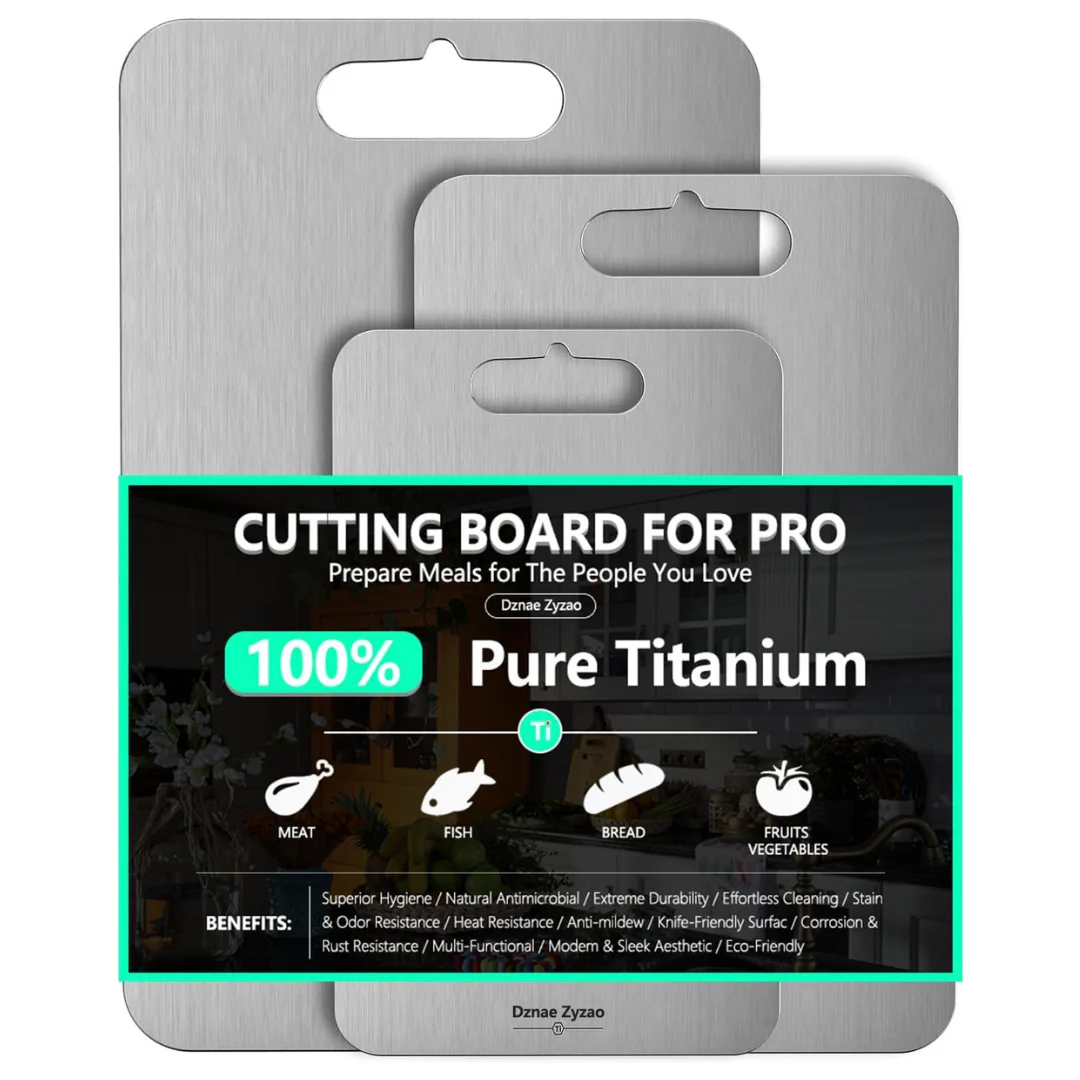 3-Set Dznae Zyzao 100% Pure Titanium Cutting Board